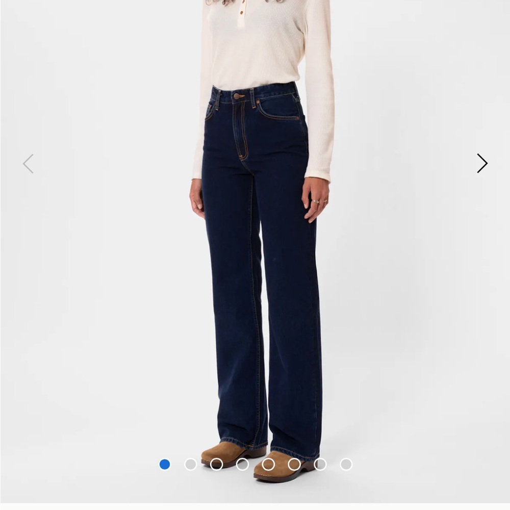 Nudie clean Eileen indigo dipped jeans